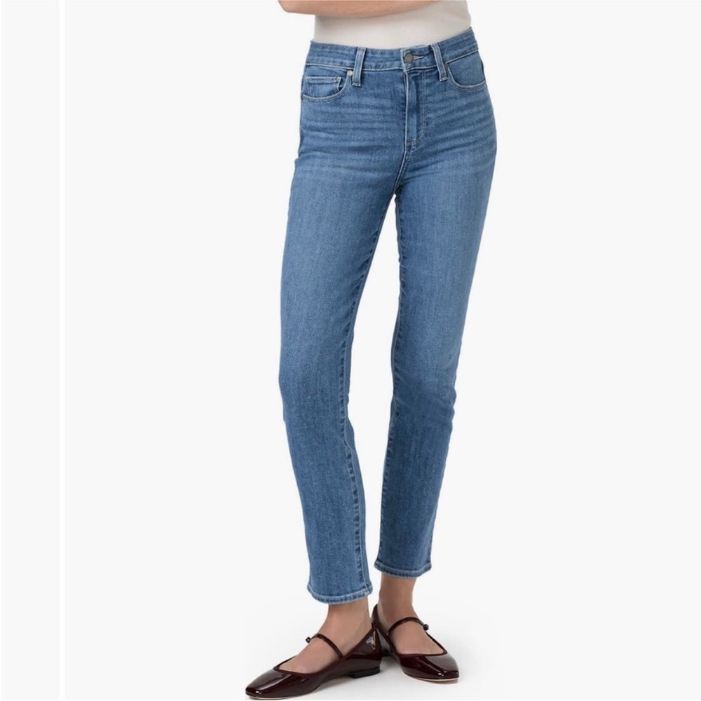 Paige hoxton slim crop blue jeans